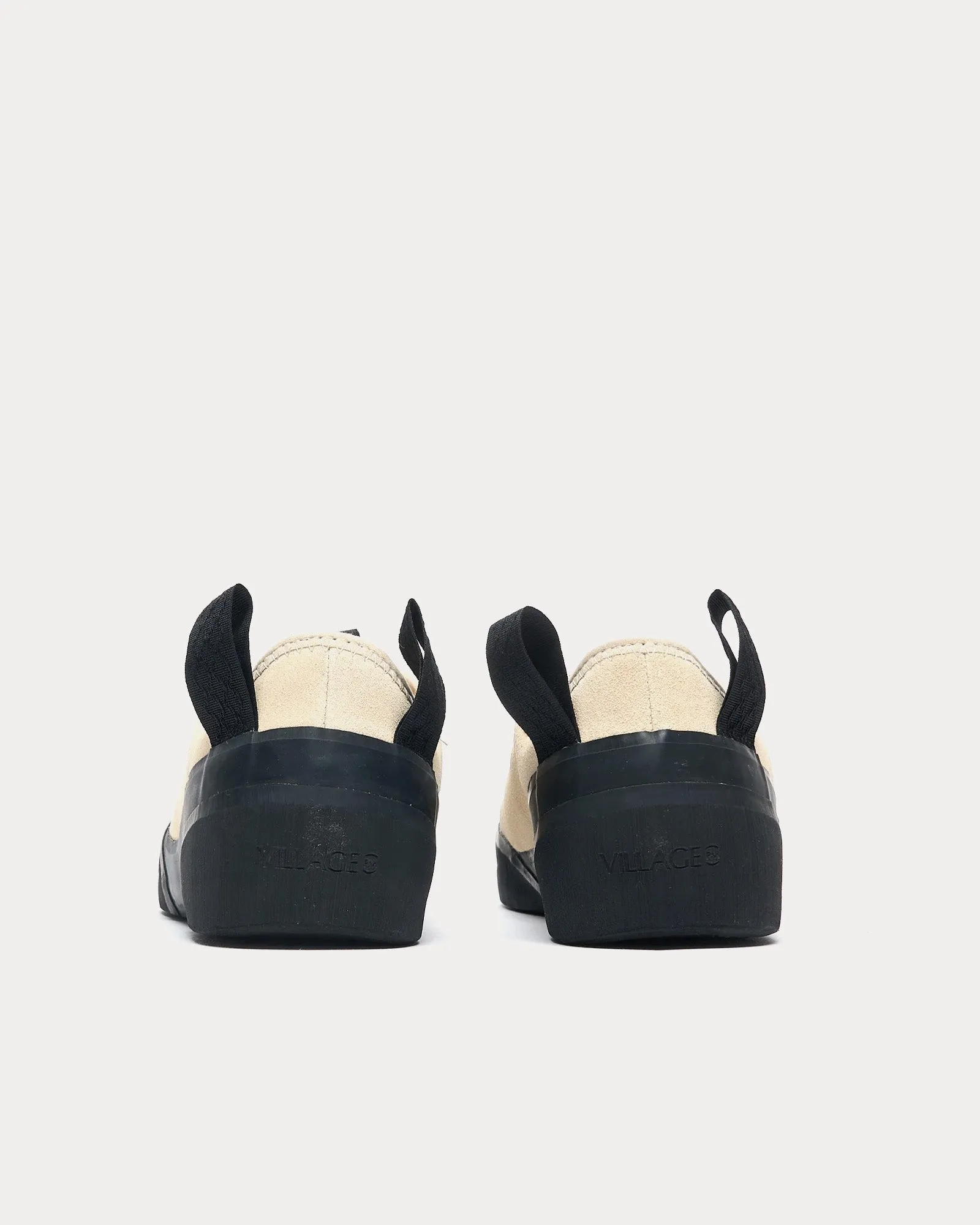 1PM Suede Cream Beige / Natural Black Low Top Sneakers