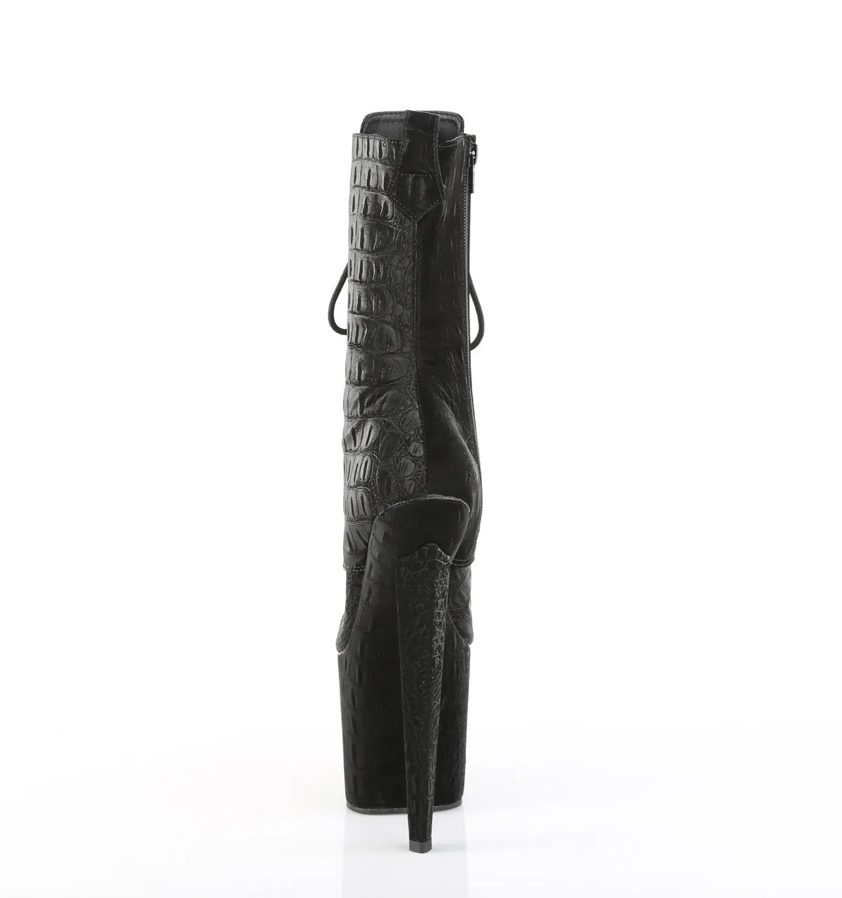 8 Inch Heel RAZZLE-1040WR Black Reptile Print