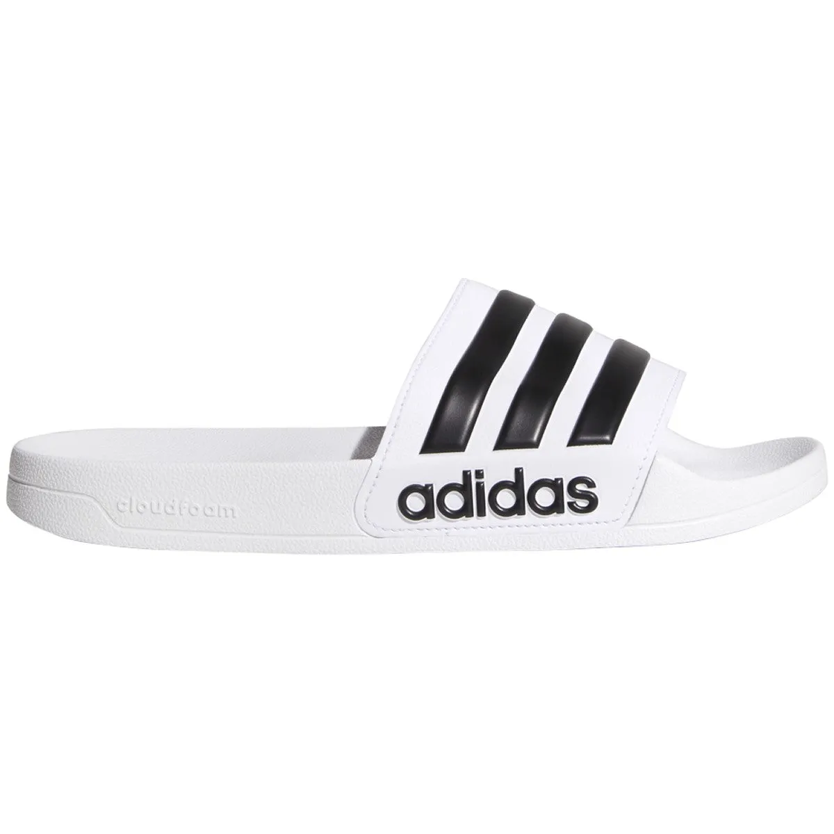 ADIDAS ADILETTE SHOWER SLIDES-WHITE/BLACK