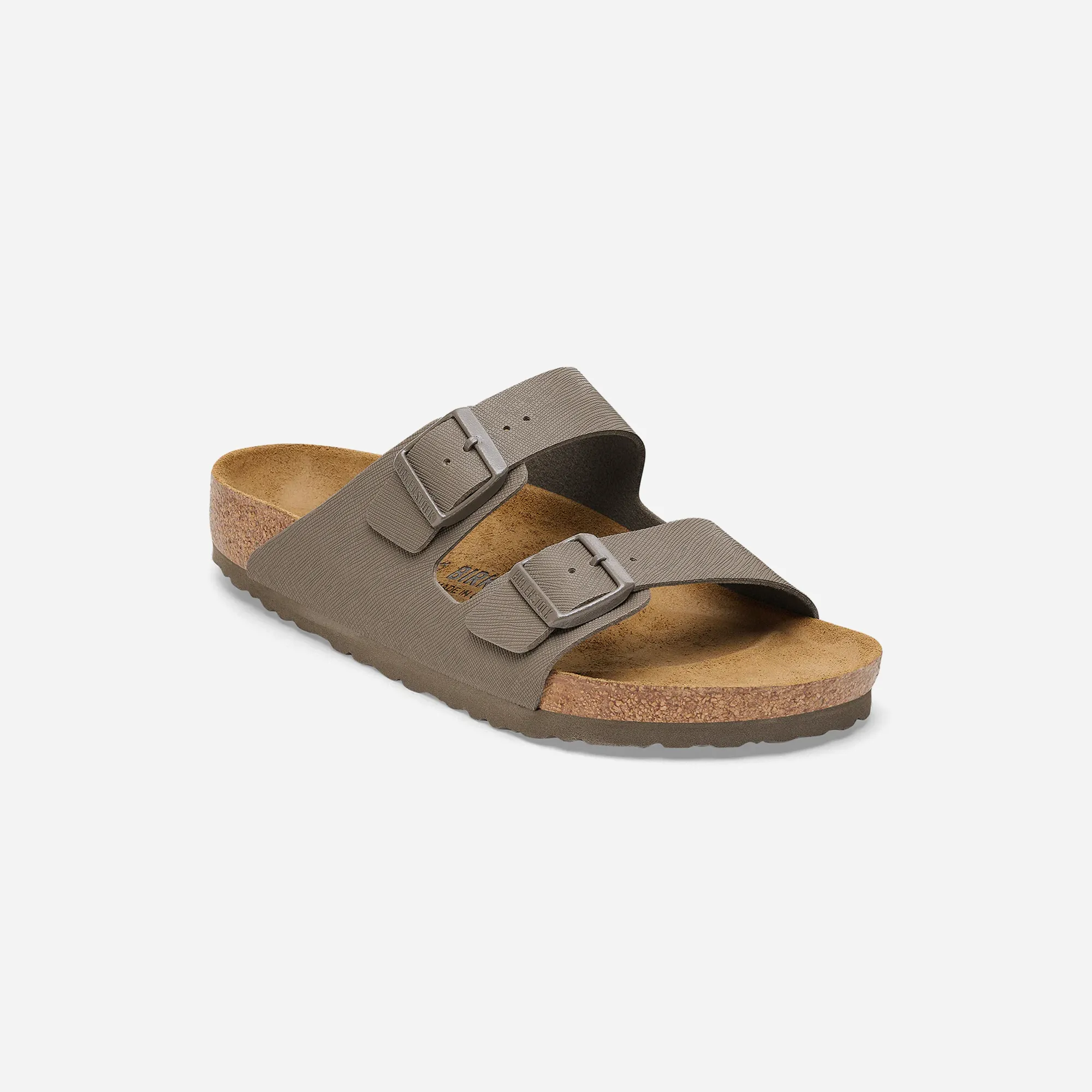 Birkenstock Arizona BF Saffiano Concrete Gray