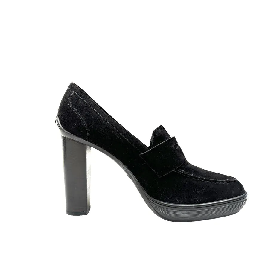 Black Suede High Heels - 10.5