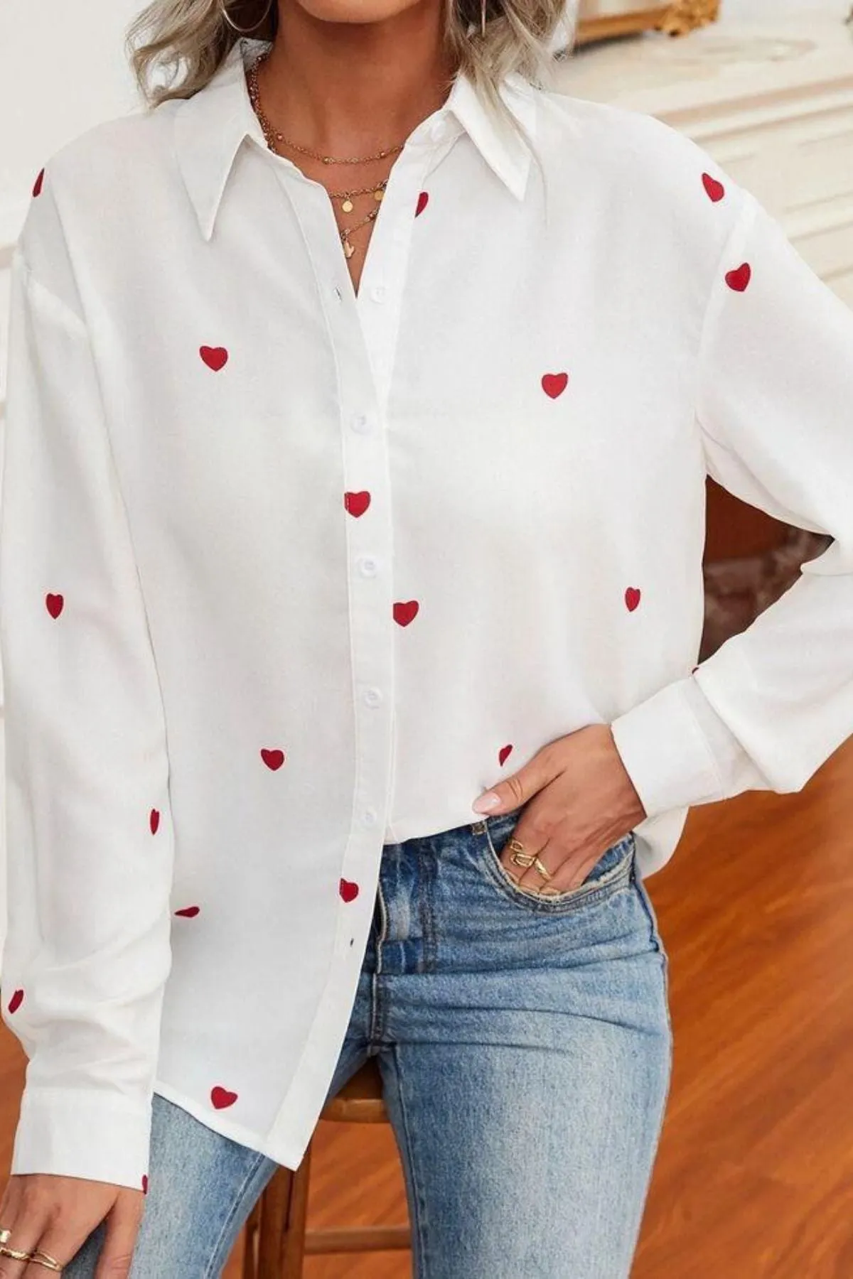 BLUSHING HEARTS SHIRT