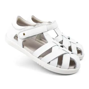 Bobux Kid   Plus Tropicana II Closed Toe Quick Dry Sandal White CLEARANCE Last One