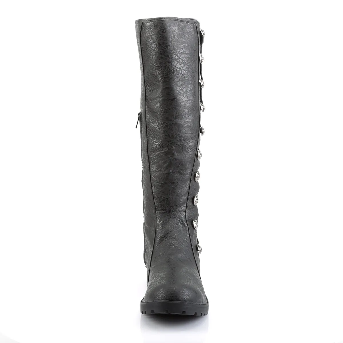 Button Lace-up Men's Knee Boots GOTHAM-109