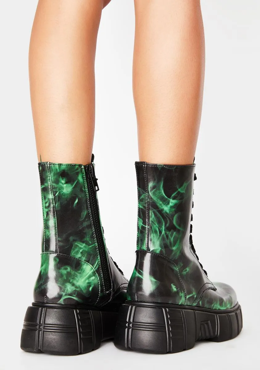 Cash To Burn Combat Boots