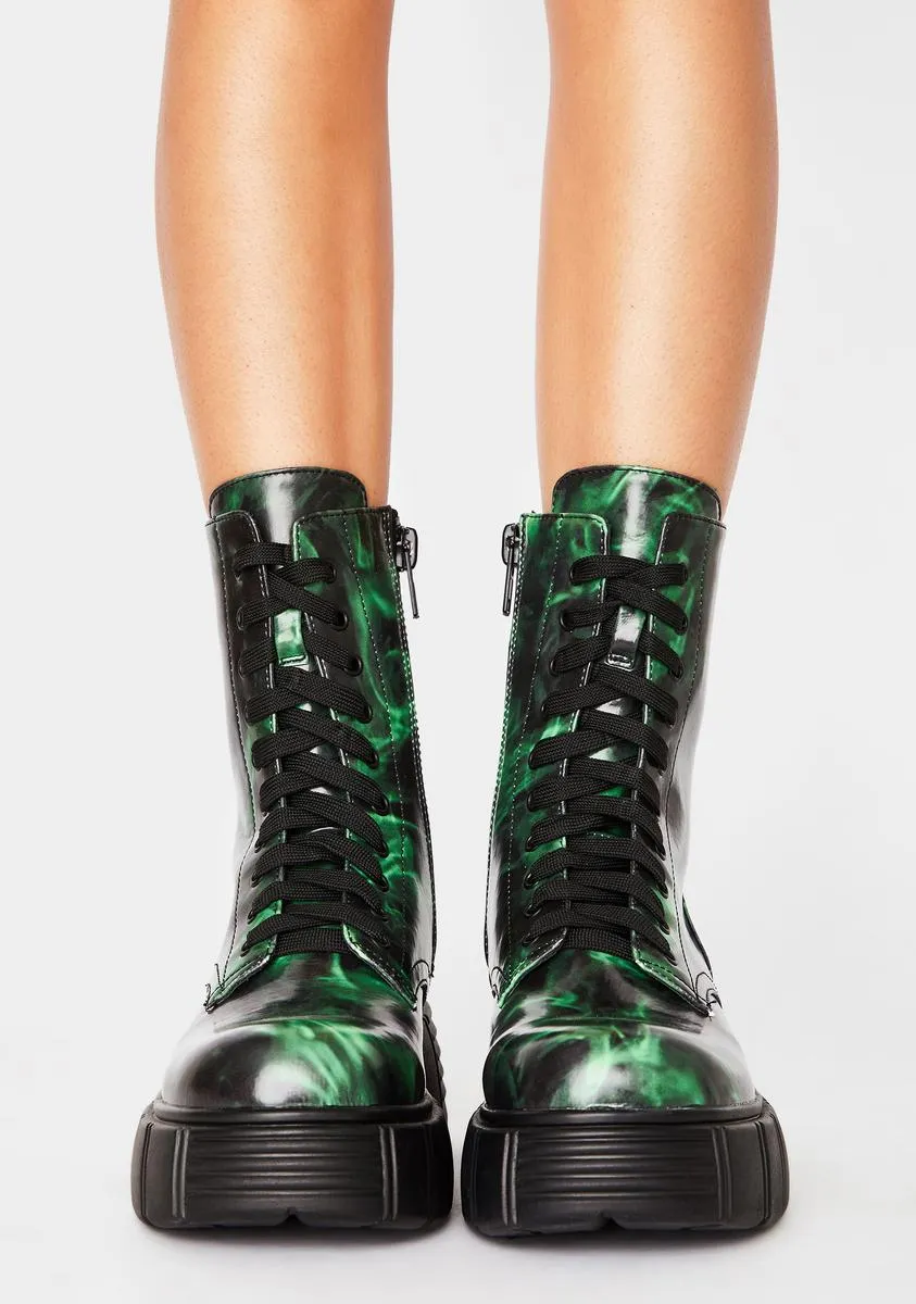 Cash To Burn Combat Boots