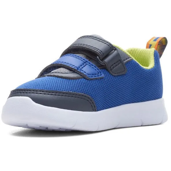 Clarks Boys Trainer Ath Yell T Blue Combi