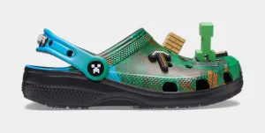 Classic Clog Minecraft Preschool/Grade School Sandals (Black/Green) Free Shipping