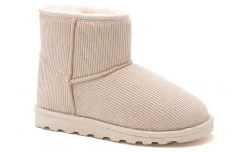 Comfort Corduroy Slippers - Cream