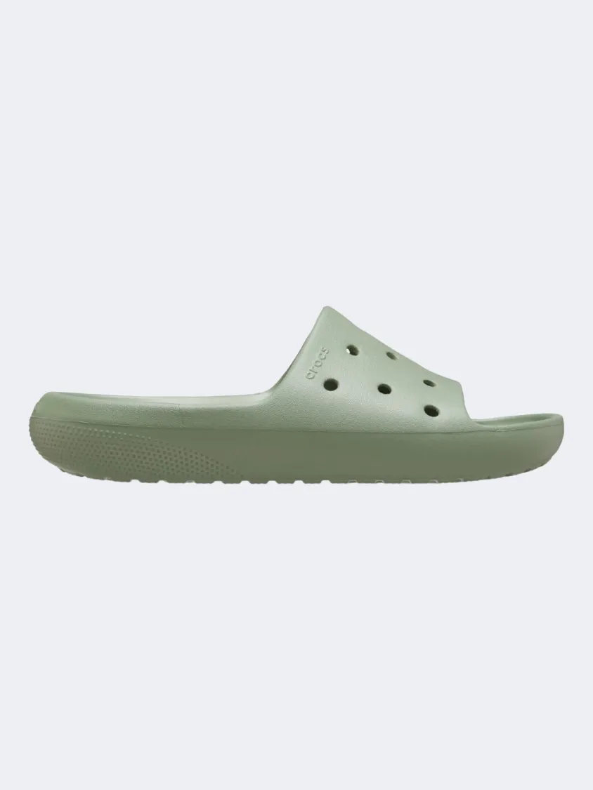 Crocs Classic V2 Unisex Lifestyle Slippers Moss