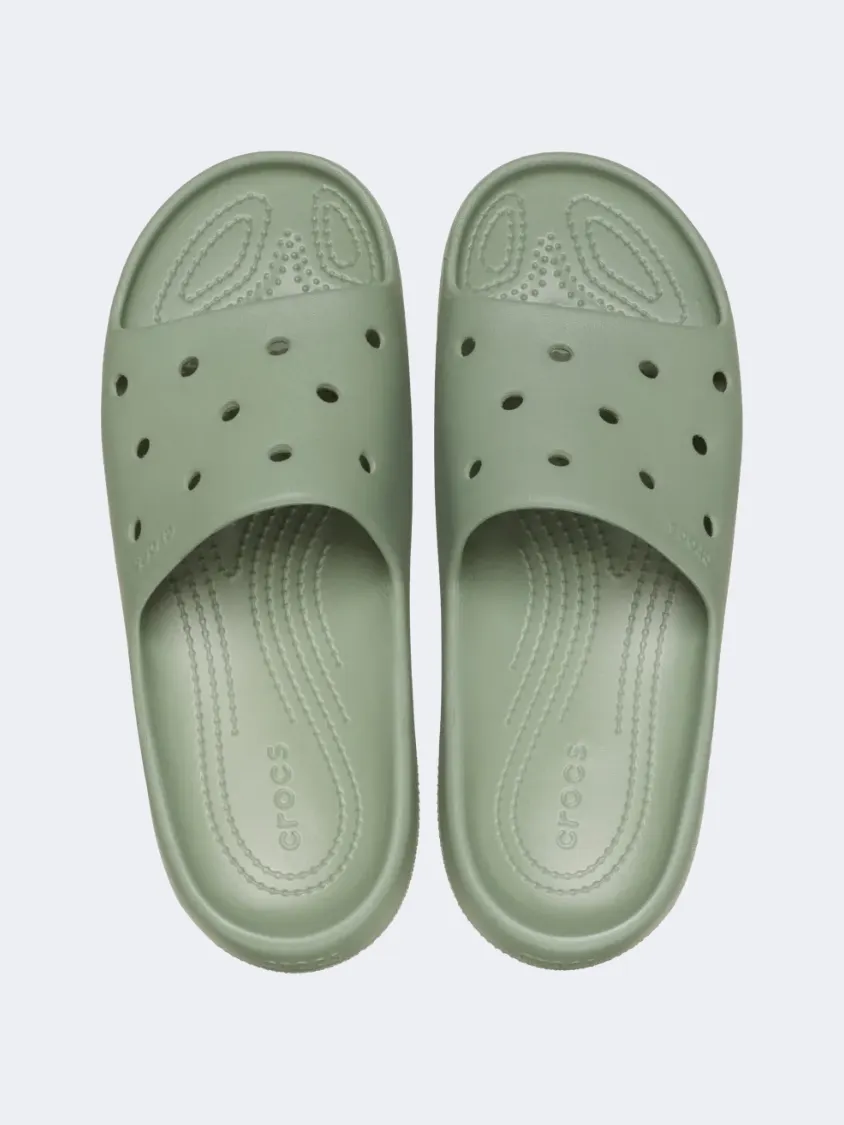 Crocs Classic V2 Unisex Lifestyle Slippers Moss