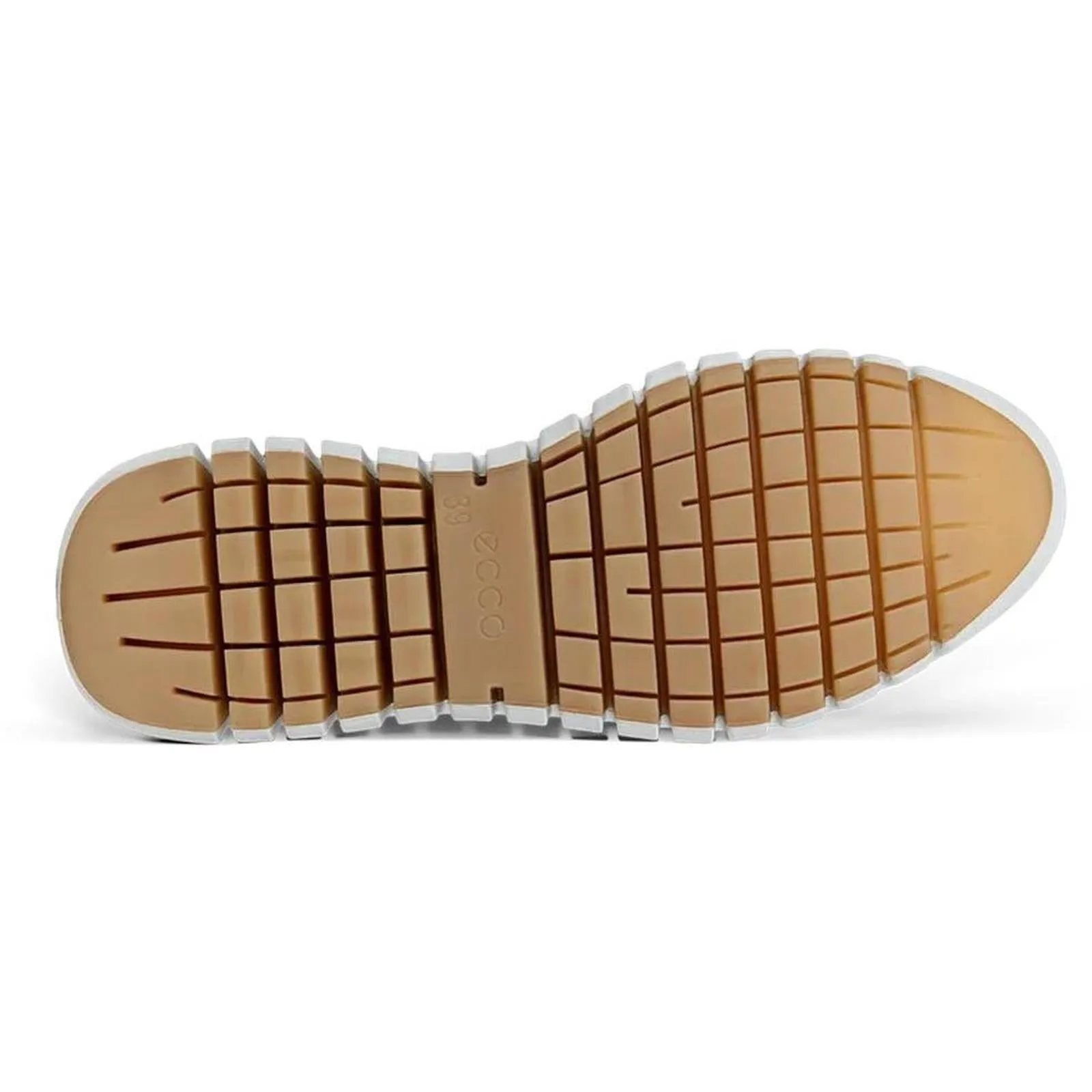 ECCO Womens Gruuv Leather Elastic Laces Trainers