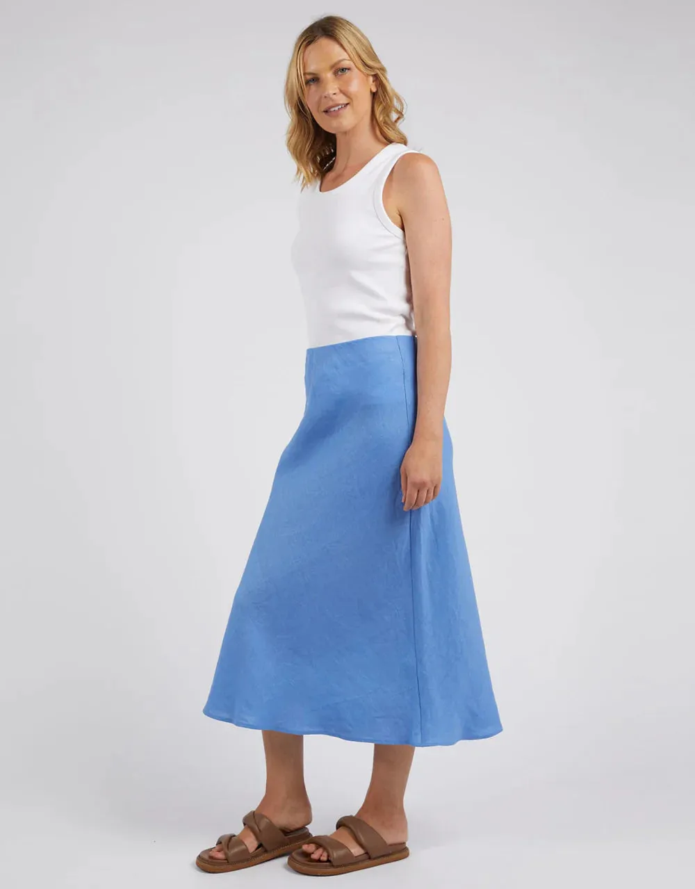 Eleni Skirt - Cerulean Blue