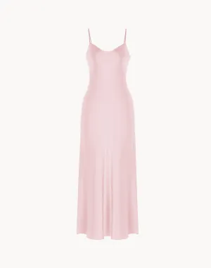 Essentials Satin Cowl-Neck Slip Dress