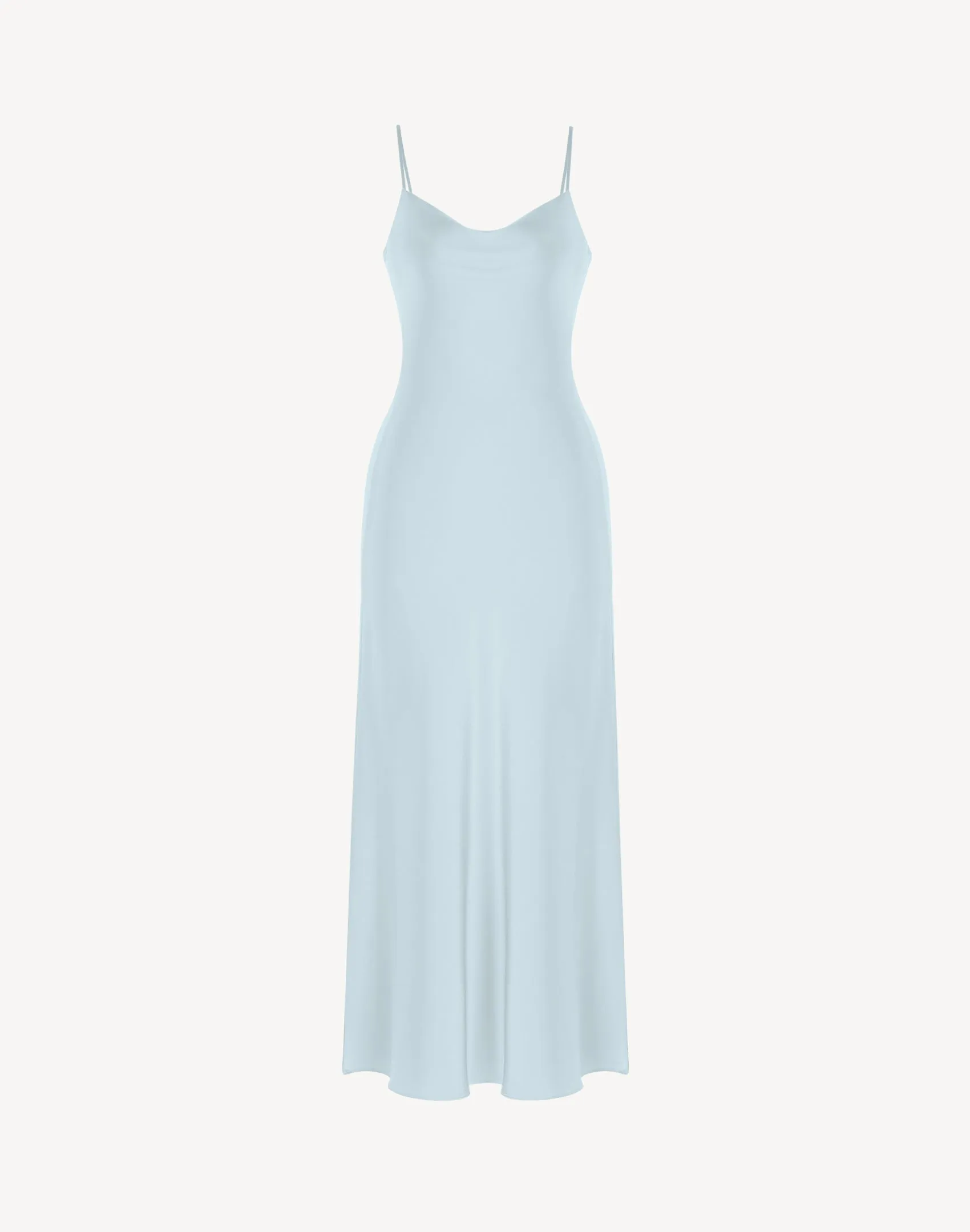 Essentials Satin Cowl-Neck Slip Dress