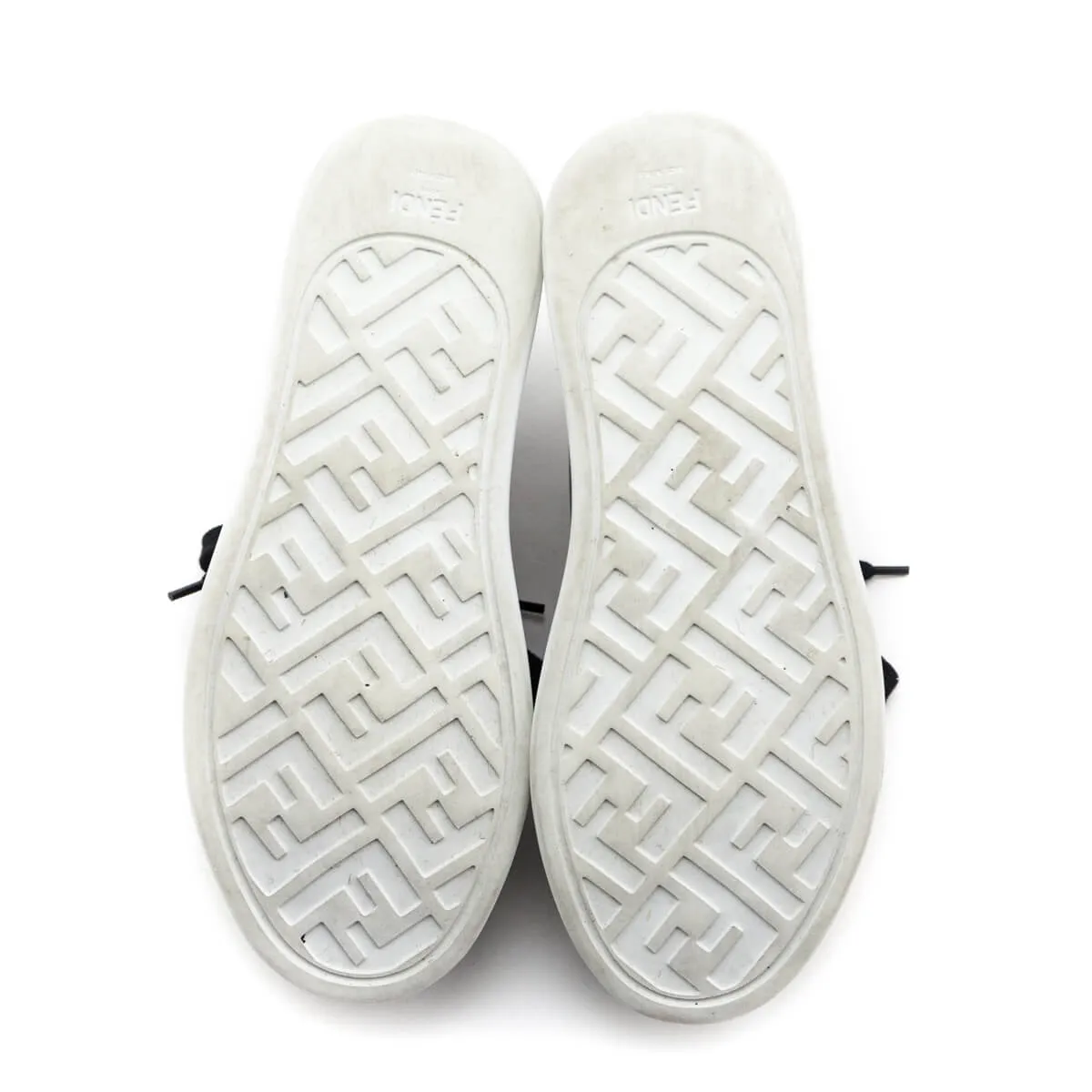 Fendi Black & White Rise Tie Dye Sneakers Size US 6 | IT 36