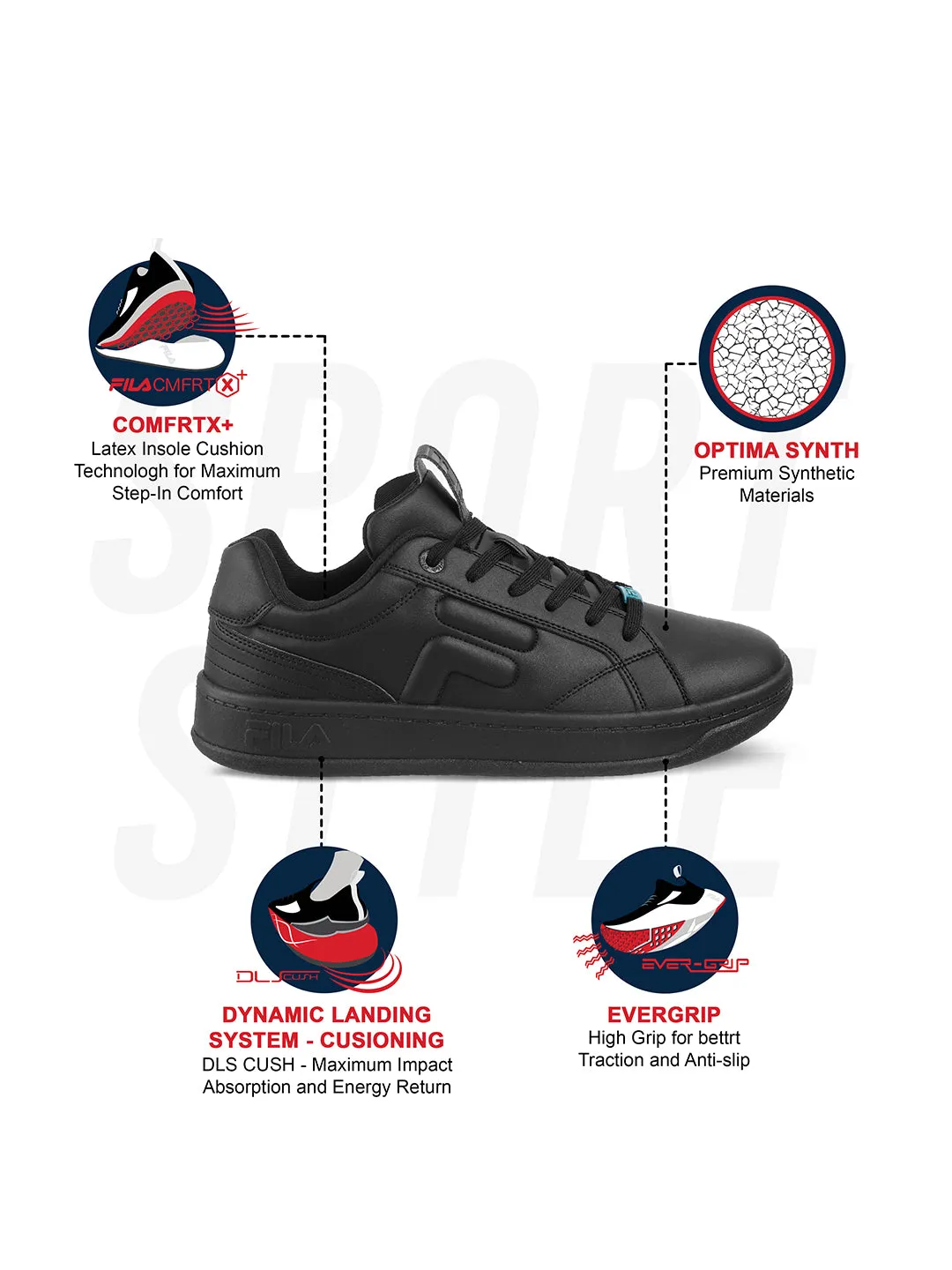 Fila Womens Arche Black Sneakers