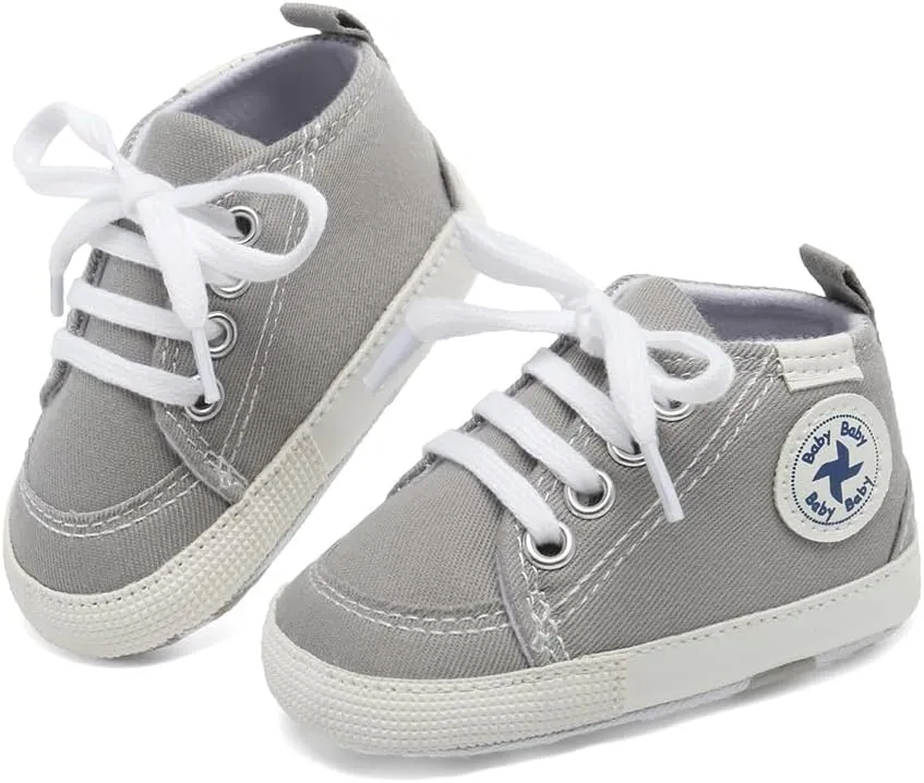 First Walkers High-Top Canvas Denim Infants Shoes