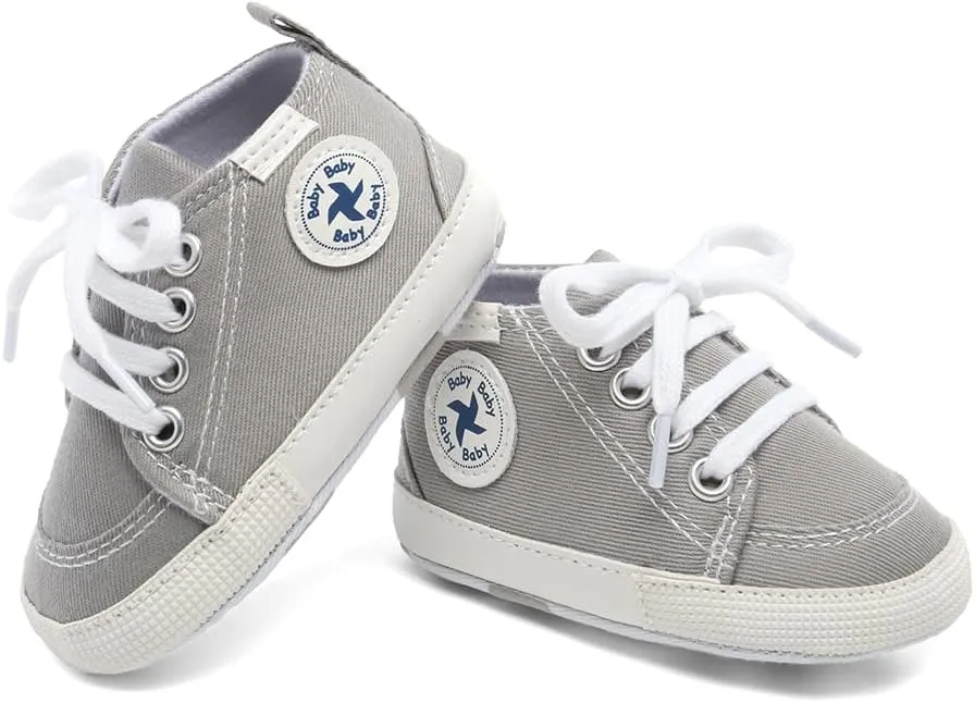 First Walkers High-Top Canvas Denim Infants Shoes