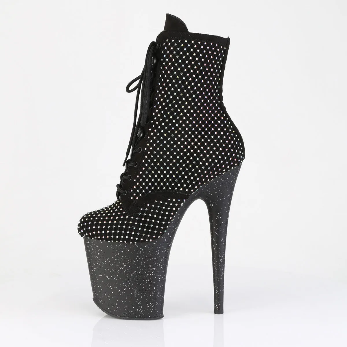 FLAMINGO-1020RM Glitter Platform Ankle boots
