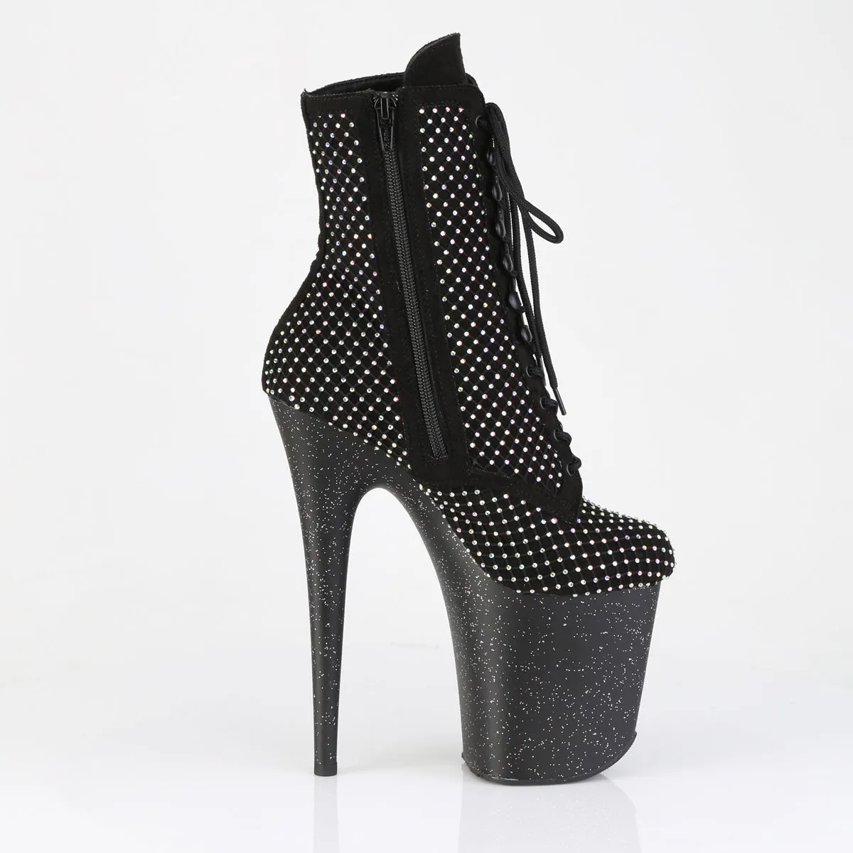 FLAMINGO-1020RM Glitter Platform Ankle boots