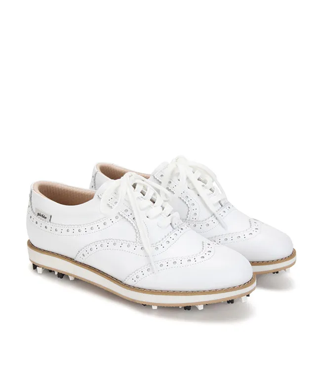 Giclee Unisex Classy Comfort Leather Golf Shoes - White