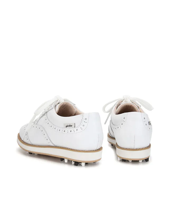 Giclee Unisex Classy Comfort Leather Golf Shoes - White