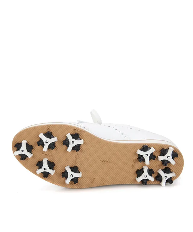 Giclee Unisex Classy Comfort Leather Golf Shoes - White