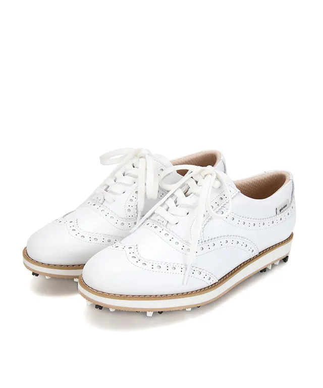 Giclee Unisex Classy Comfort Leather Golf Shoes - White