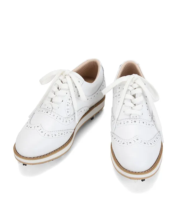 Giclee Unisex Classy Comfort Leather Golf Shoes - White