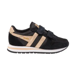 Gola Kids Trainers | Daytona | Black & Gold