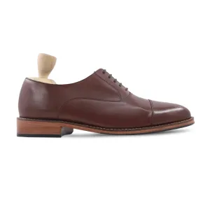 Handmade, Custom Men's Brown Calf Leather Oxford Shoes
