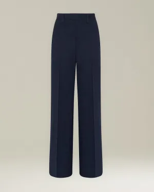 HERRINGBONE WOOL TROUSERS