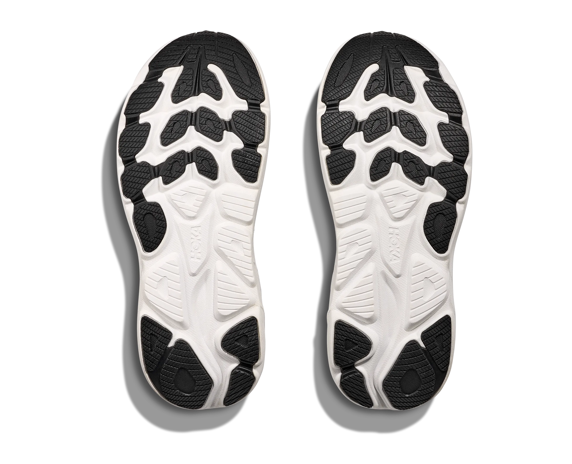 HOKA Women's Clifton 10 Cushioned Running Shoe - Black/White