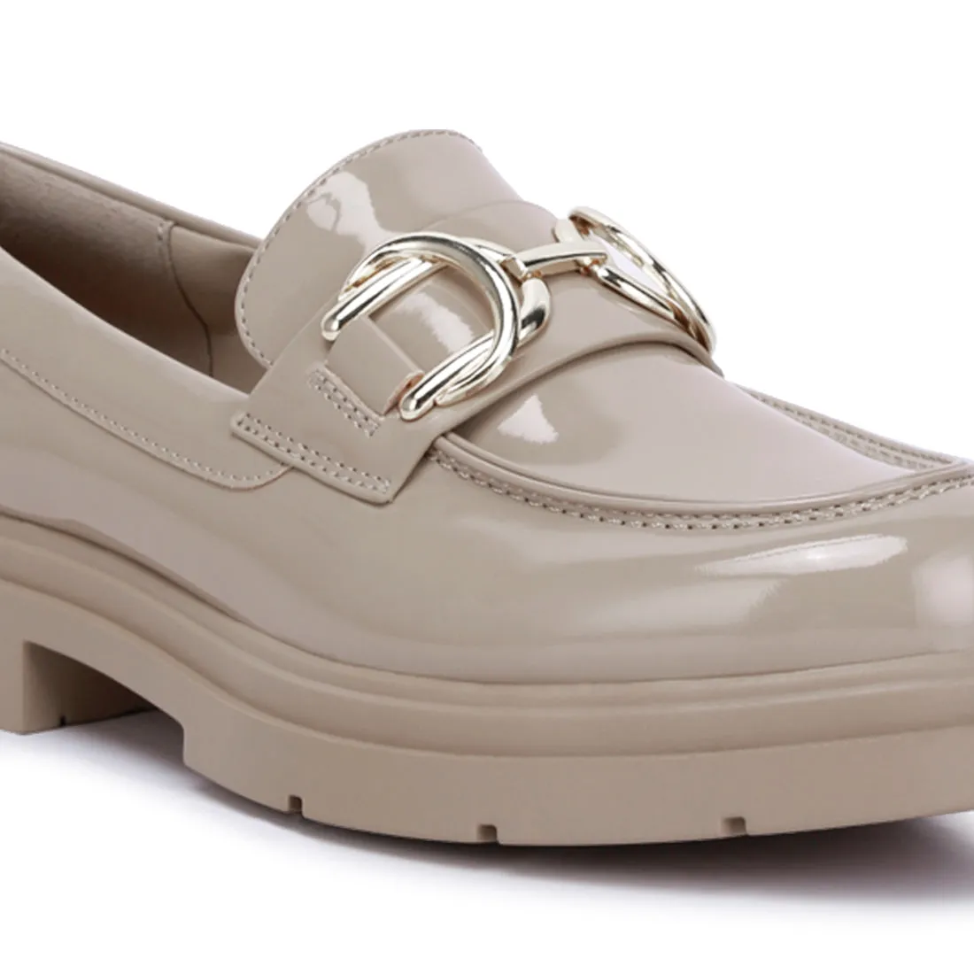 Horsebit Embellished Platform Loafers