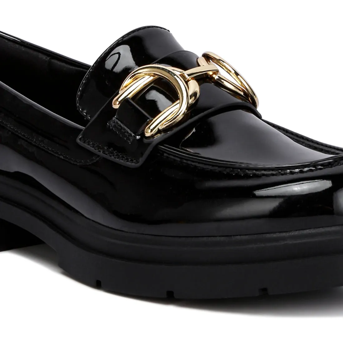 Horsebit Embellished Platform Loafers