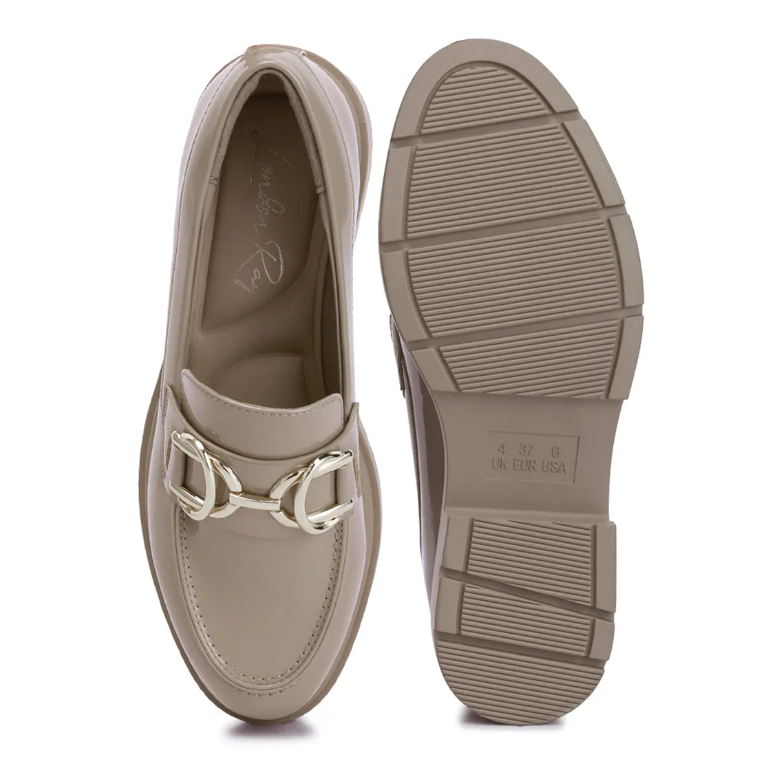 Horsebit Embellished Platform Loafers