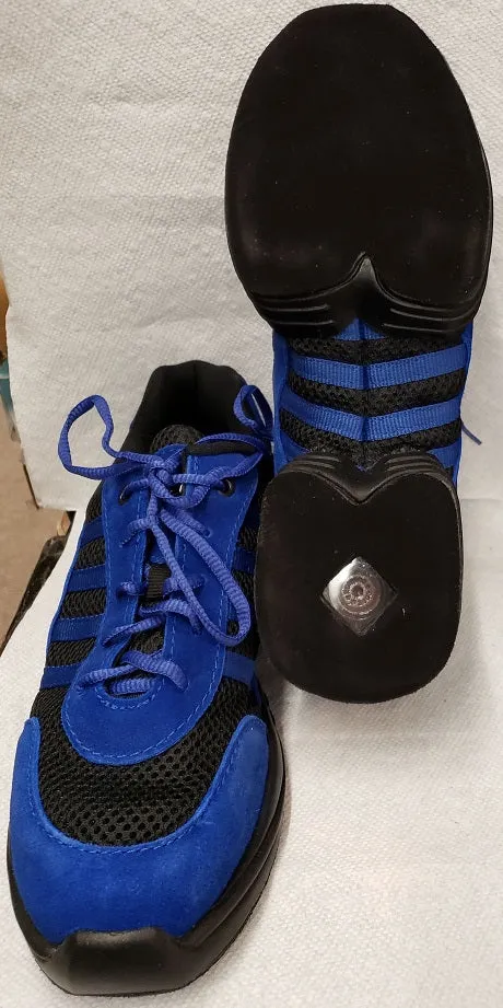 Jao -- Split Sole Sueded Dancesneaker -- Royal Blue/Black