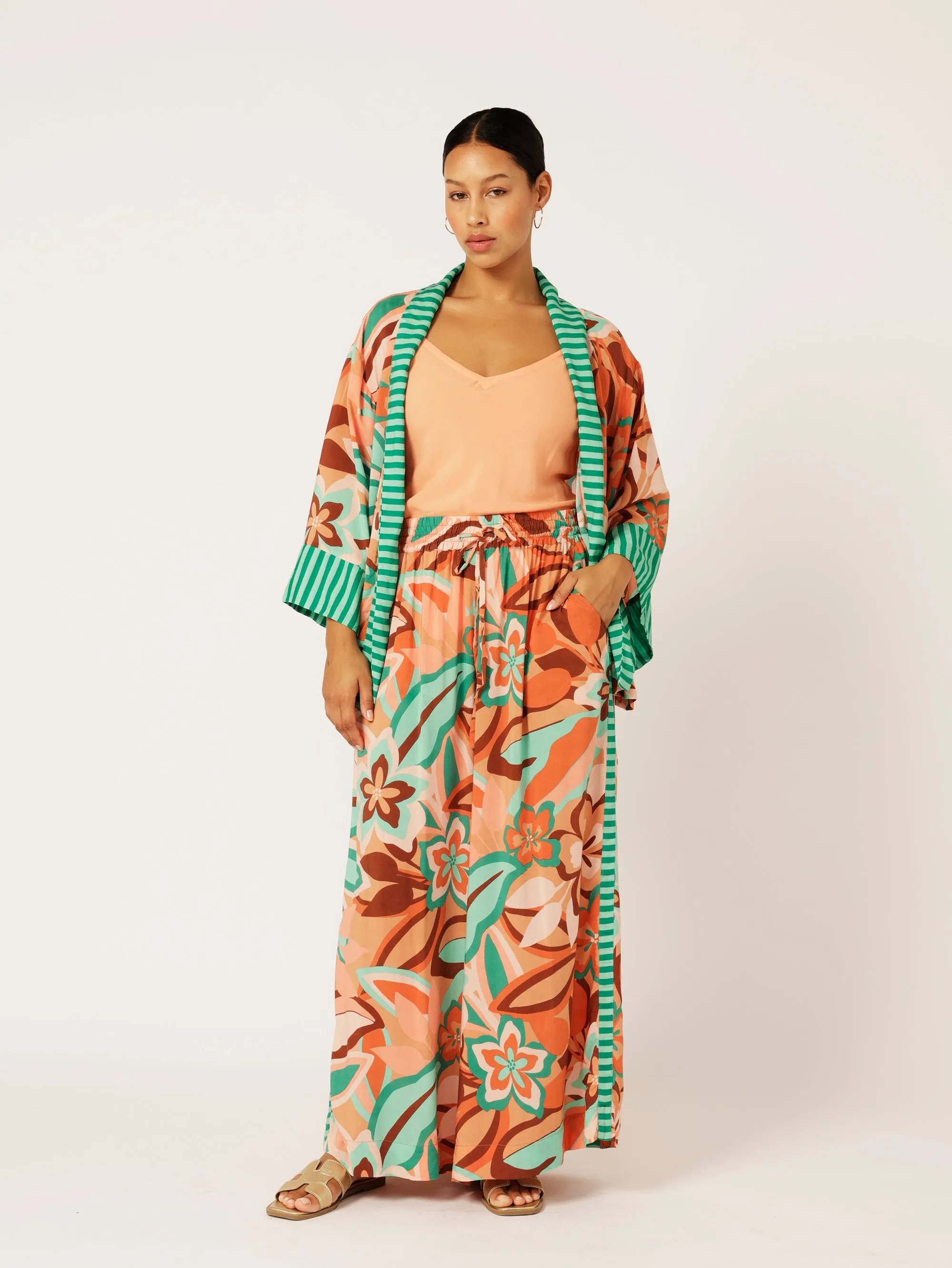 Kimono Shirt | Island Coral