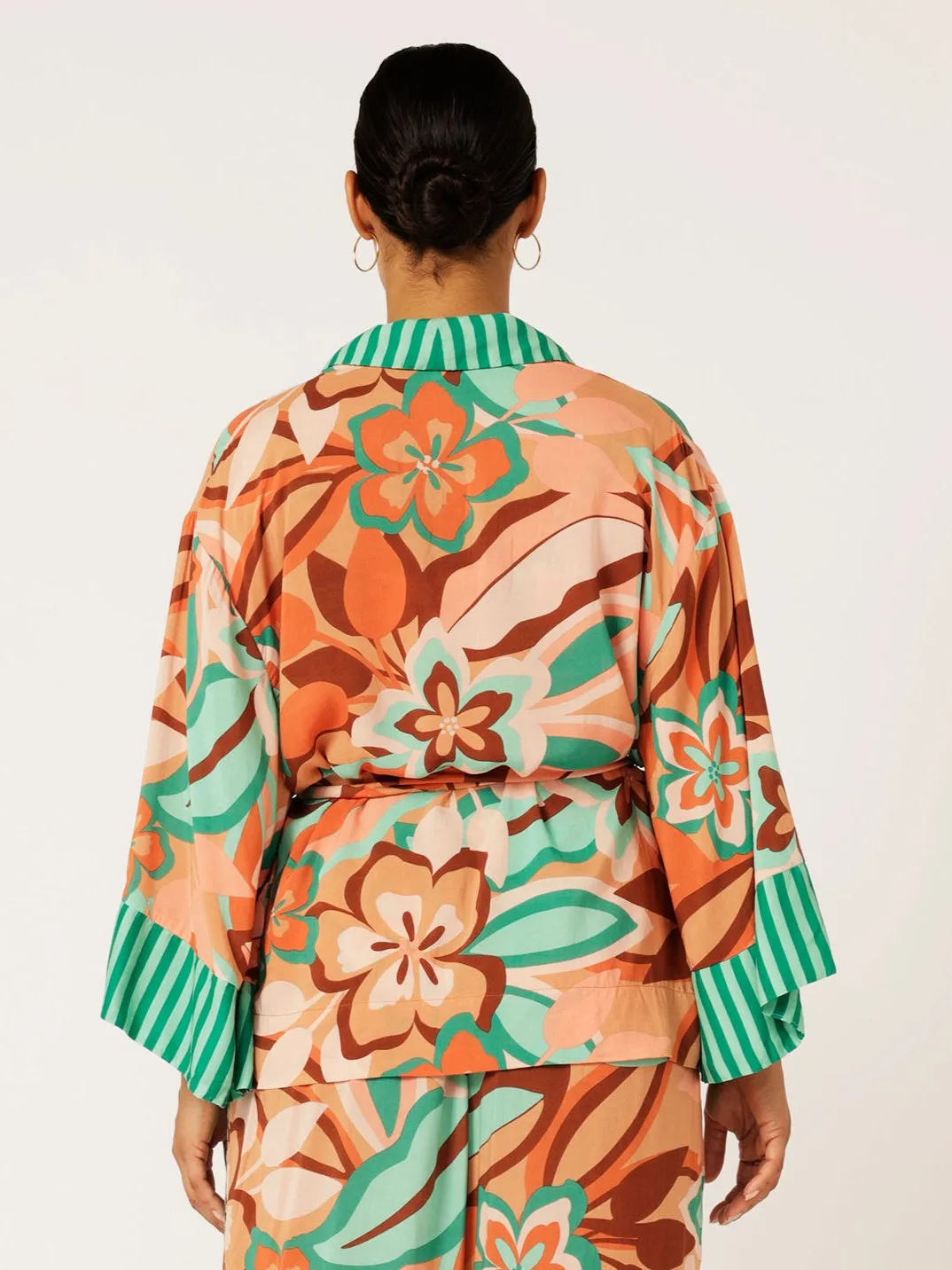 Kimono Shirt | Island Coral