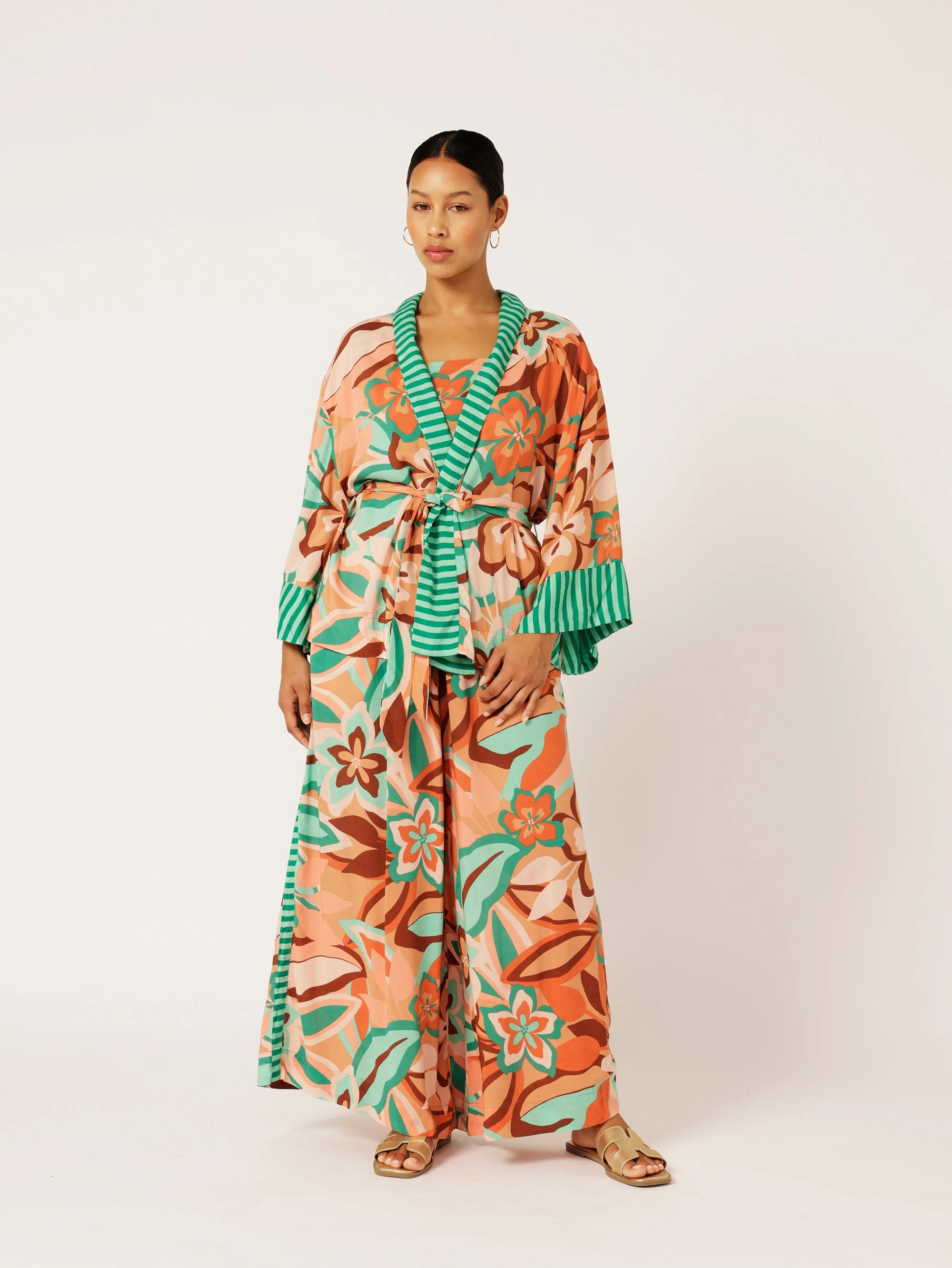 Kimono Shirt | Island Coral
