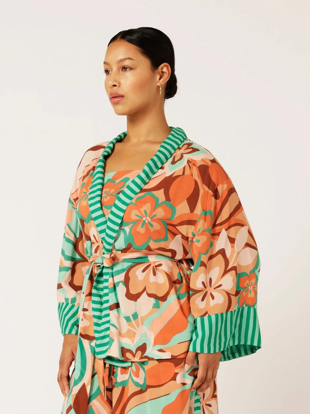 Kimono Shirt | Island Coral