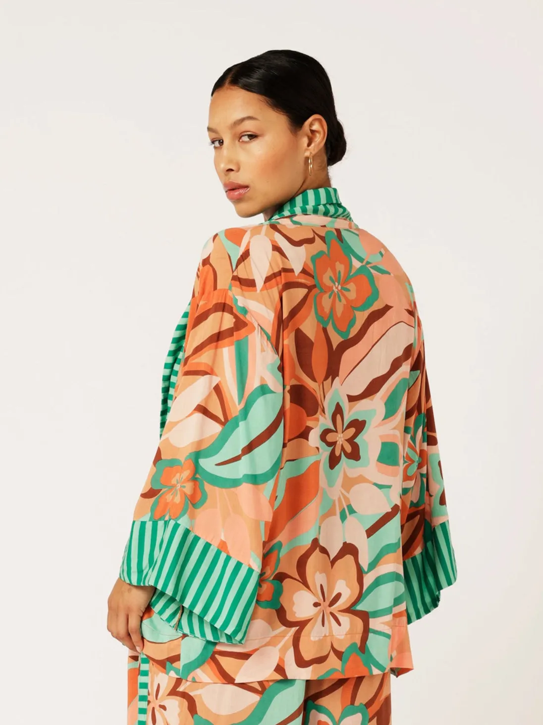 Kimono Shirt | Island Coral