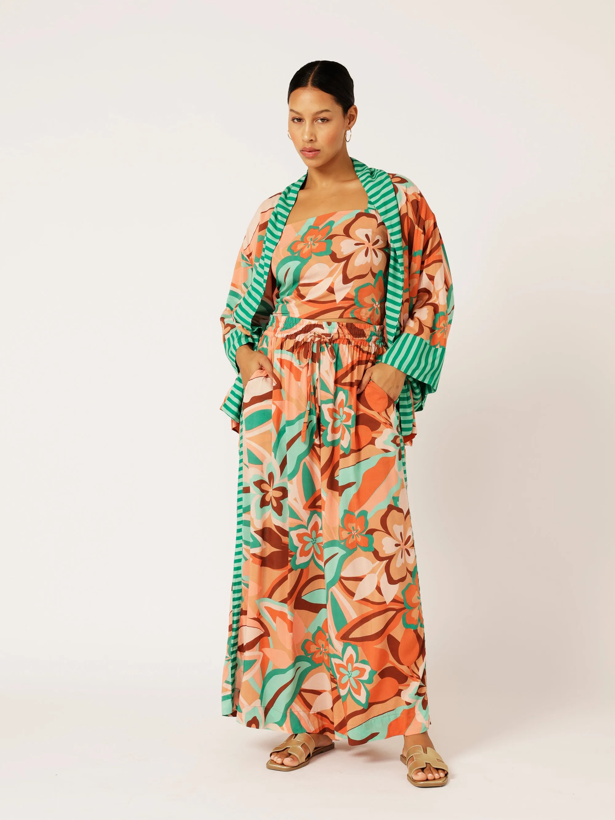 Kimono Shirt | Island Coral