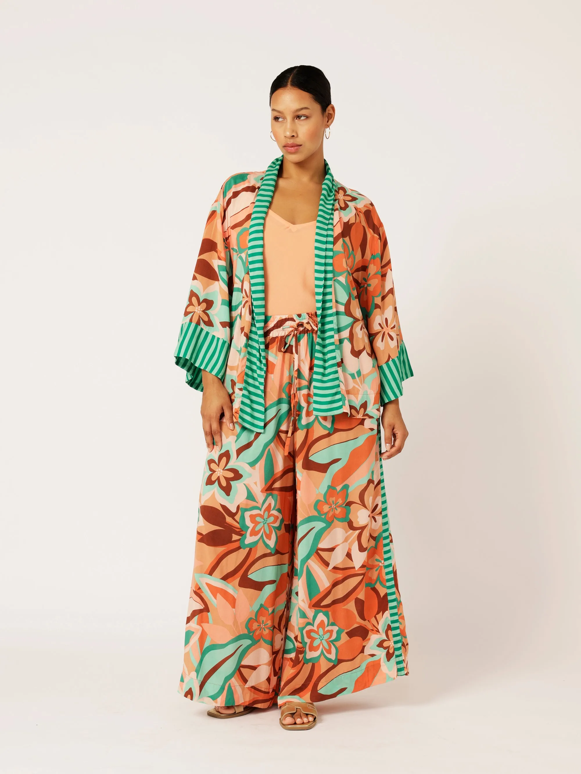 Kimono Shirt | Island Coral