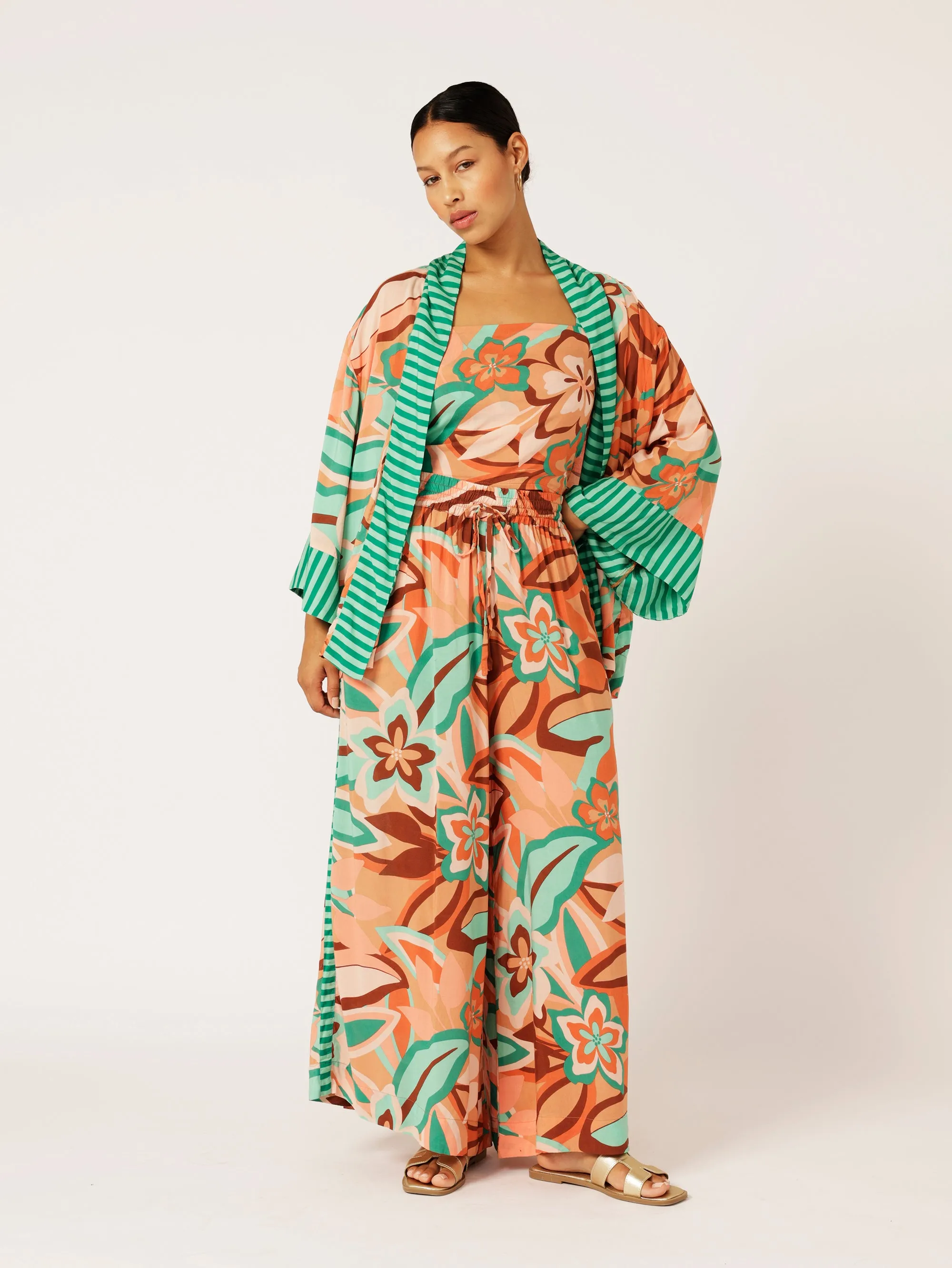 Kimono Shirt | Island Coral
