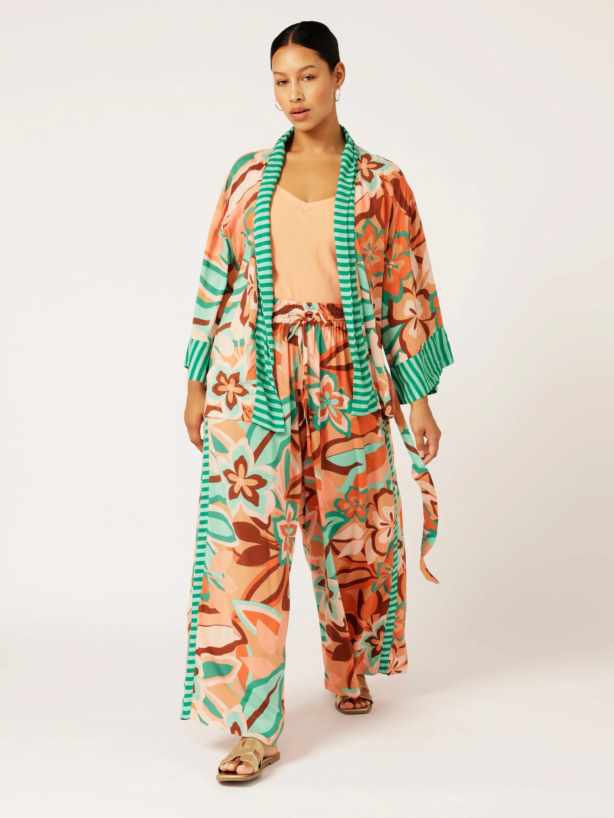 Kimono Shirt | Island Coral