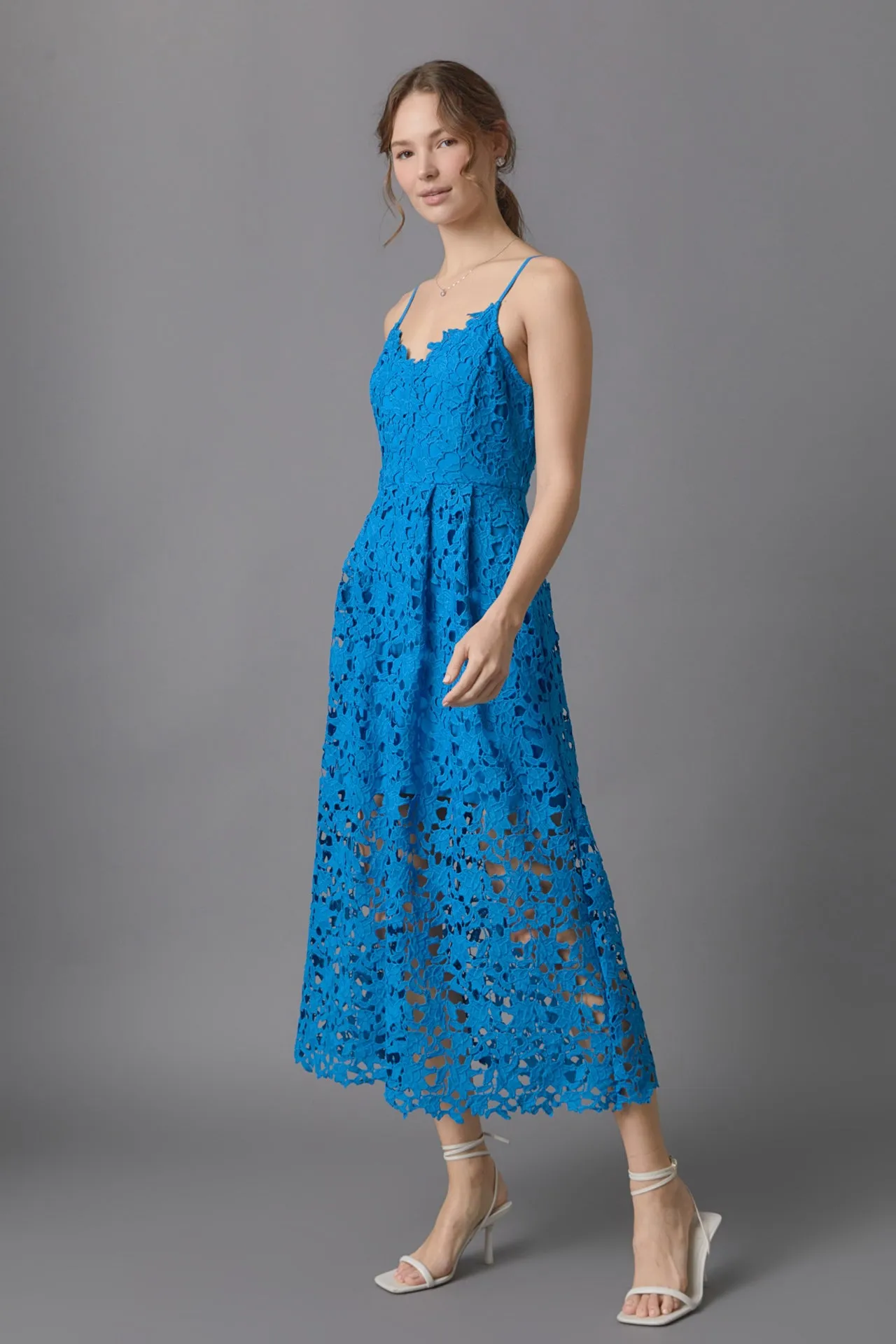 Lace Cami Midi Dress
