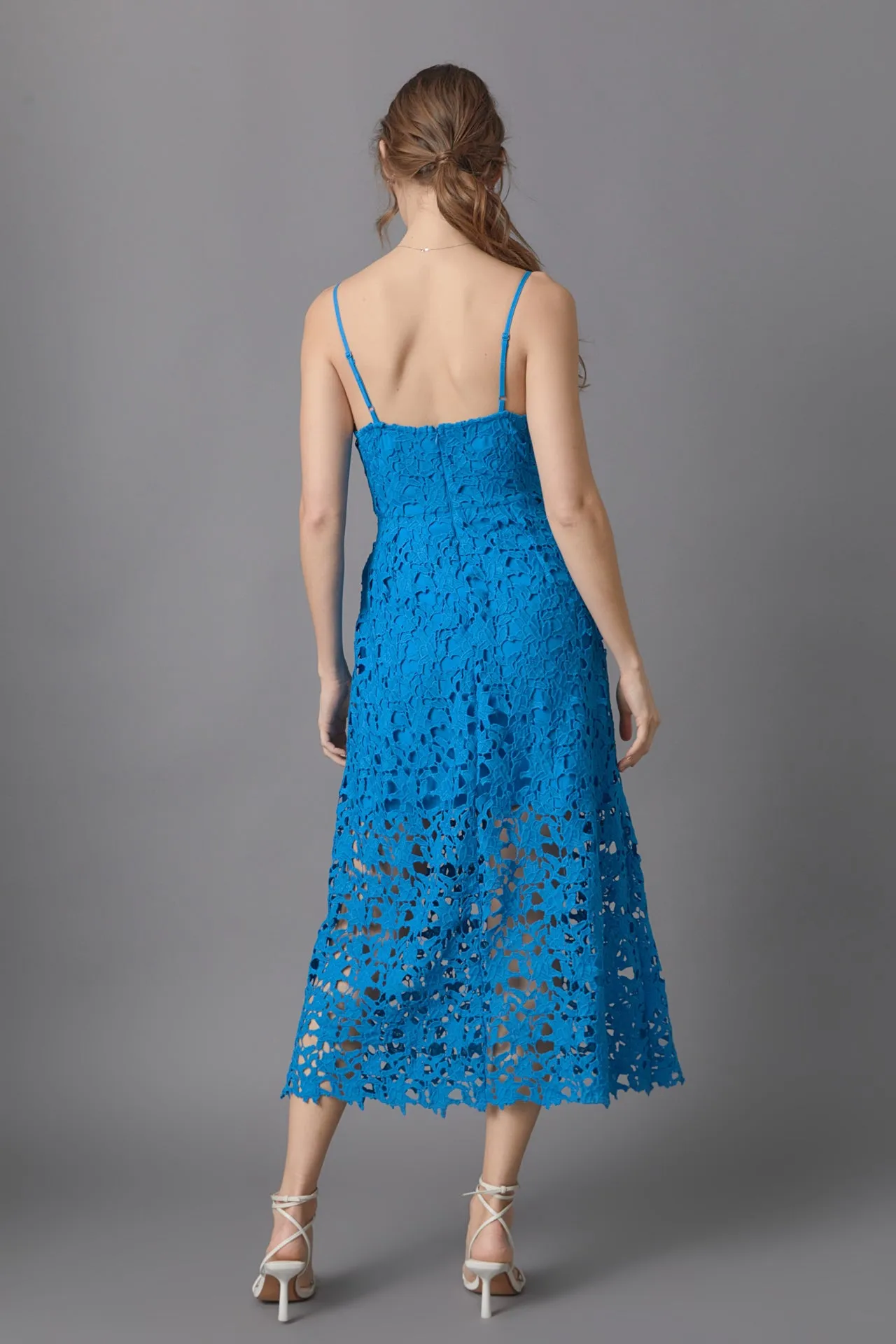 Lace Cami Midi Dress