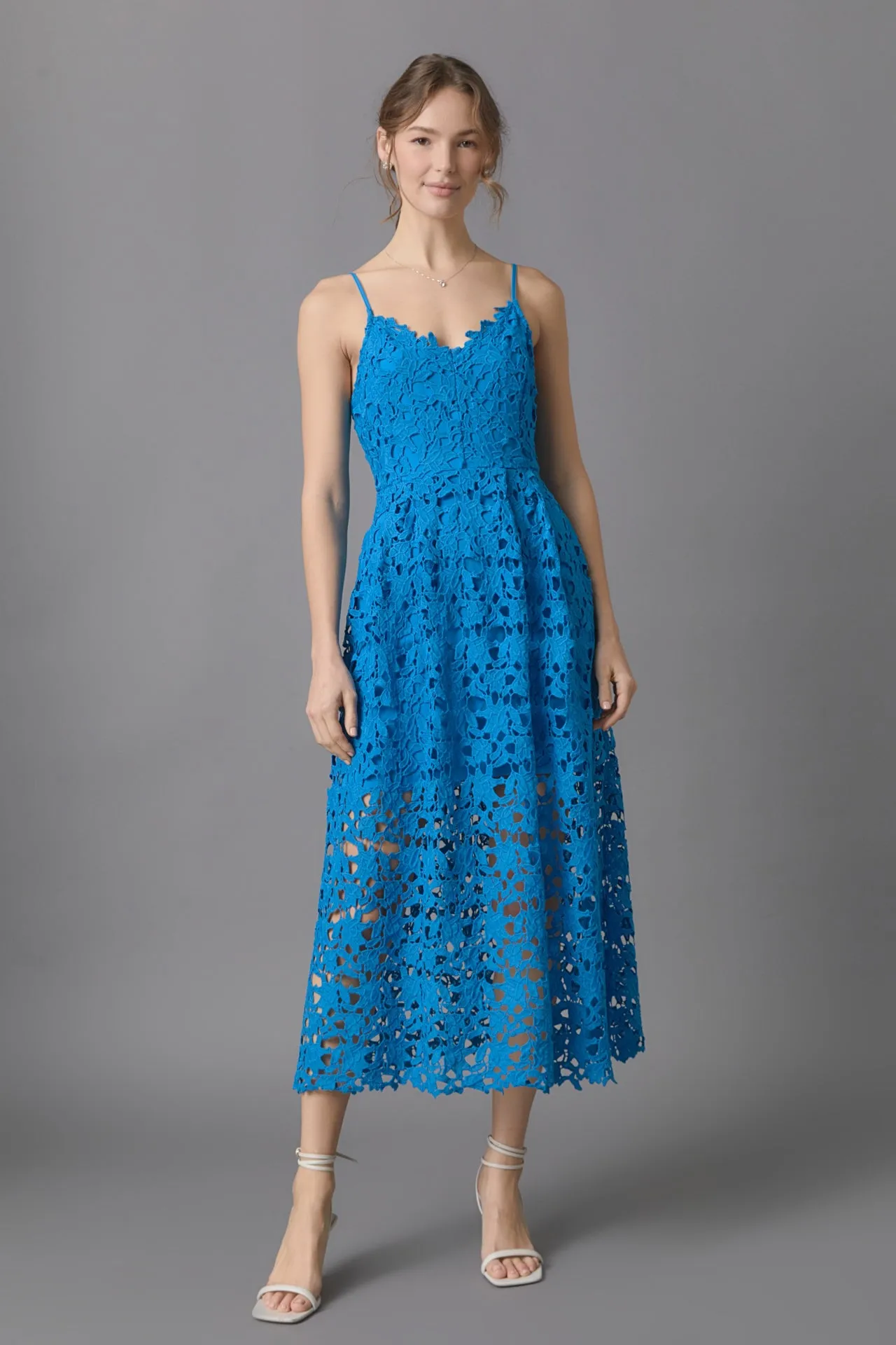 Lace Cami Midi Dress